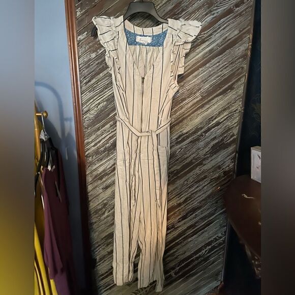 By Anthropologie Hedda striped jumpsuit - Picture 9 of 11